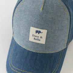 Dave&Bella Toddler Boys Cool Blue Adjustable Versatile Baseball Caps