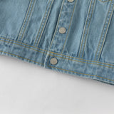 Dave&Bella Toddler Boys Outwear Hooded Comfortable Cotton Denim Blue Jackets