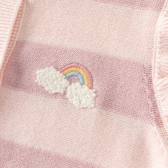 Dave&Bella Toddler Girls Pink Purple Striped Comfortable Cotton Sleeveless Vests