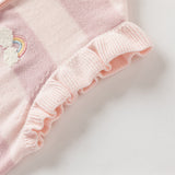 Dave&Bella Toddler Girls Pink Purple Striped Comfortable Cotton Sleeveless Vests