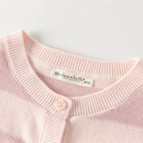 Dave&Bella Toddler Girls Pink Purple Striped Comfortable Cotton Sleeveless Vests