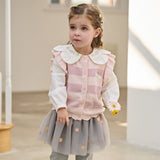 Dave&Bella Toddler Girls Pink Purple Striped Comfortable Cotton Sleeveless Vests