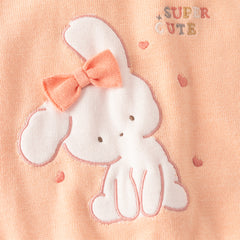 Dave&Bella Toddler Girls Cute Rabbit-style Orange Round Collar Cotton Tank Tops