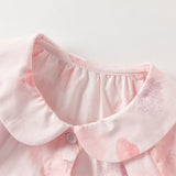 Dave&Bella Toddler Girls Adorable Strawberry Print Pink Soft Cotton Shirt Tops