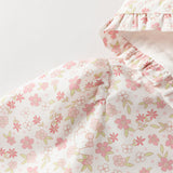 Dave&Bella Toddler Girls Adorable Pink Floral Print Outwear Hooded Jackets