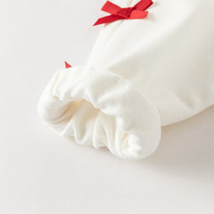 Dave&Bella Toddler Girls Versatile White Long Sleeve Rabbit Print Sweatshirts Tops