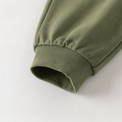 Dave&Bella Toddler Girls/Boys  Outdoor Cute Print Long Sleeve Hooded Top Pant Suits