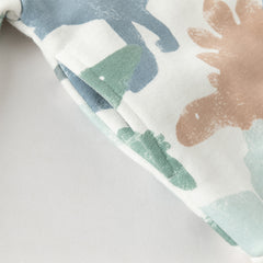 Dave&Bella Toddler Girls/Boys  Outdoor Cute Print Long Sleeve Hooded Top Pant Suits