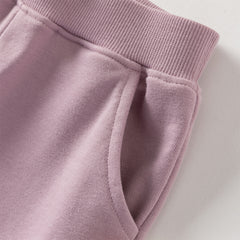 Dave&Bella Toddler Girls/Boys  Outdoor Cute Print Long Sleeve Hooded Top Pant Suits