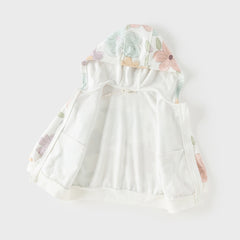 Dave&Bella Toddler Girls/Boys  Outdoor Cute Print Long Sleeve Hooded Top Pant Suits