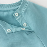 Dave&Bella Toddler Boys Blue Comfortable Cotton Sweatshirt Pant Suits