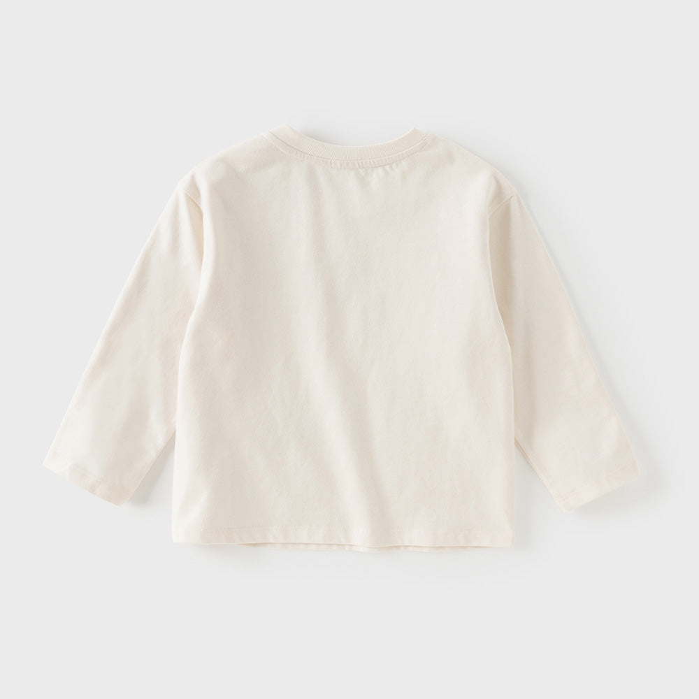 Dave&Bella Toddler Girls/Boys Beige/Pink/Blue Cute Cotton Soft T-Shirts