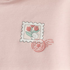 Dave&Bella Toddler Boys/Girls Blue/Light Pink Casual Loose Sweatshirt Tops