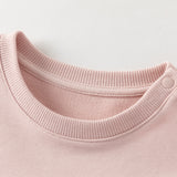 Dave&Bella Toddler Boys/Girls Blue/Light Pink Casual Loose Sweatshirt Tops
