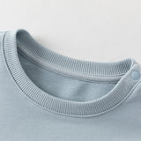 Dave&Bella Toddler Boys/Girls Blue/Light Pink Casual Loose Sweatshirt Tops