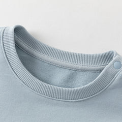 Dave&Bella Toddler Boys/Girls Blue/Light Pink Casual Loose Sweatshirt Tops