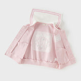 Dave&Bella Toddler Girls Sweet Pink Naval Collar Sleeveless Tank Tops
