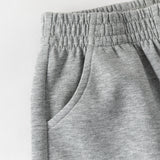 Dave&Bella Toddler Girls/Boys Grey/Pink Loose Adjustable-waistband Sweatpants