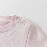 Dave&Bella Toddler Girls Charming Purple Pink Sweater Mesh Party Dress