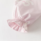 Dave&Bella Toddler Girls Cute Purple Pink Bow Print Outwear Hooded Jackets