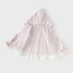 Dave&Bella Toddler Girls Cute Purple Pink Bow Print Outwear Hooded Jackets