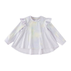 Dave&Bella Toddler Girls Purple Lightweight Long Sleeve A-line T-shirt Tops