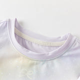 Dave&Bella Toddler Girls Purple Lightweight Long Sleeve A-line T-shirt Tops