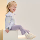 Dave&Bella Toddler Girls Purple Lightweight Long Sleeve A-line T-shirt Tops