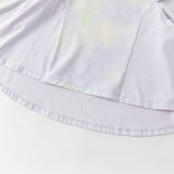 Dave&Bella Toddler Girls Purple Lightweight Long Sleeve A-line T-shirt Tops