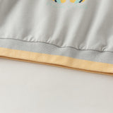 Dave&Bella Toddler Boys Light Gray Cute Print Comfortable Classic Sweatshirts