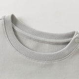 Dave&Bella Toddler Boys Light Gray Cute Print Comfortable Classic Sweatshirts