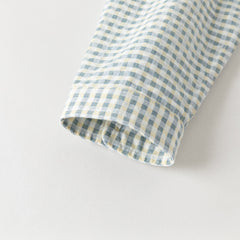 Dave&Bella Toddler Boys Yellow Green Plaid Long Sleeve Comfortable Shirt Pant Suits