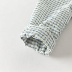 Dave&Bella Toddler Boys Yellow Green Plaid Long Sleeve Comfortable Shirt Pant Suits