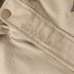 Dave&Bella Toddler Boys Casual Khaki Outwear Hooded Long Sleeve Versatile Jackets