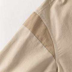 Dave&Bella Toddler Boys Casual Khaki Outwear Hooded Long Sleeve Versatile Jackets