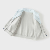 Dave&Bella Toddler Boys Blue Long Sleeve Soft Fake-two-piece Top Pant Suits