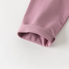 Dave&Bella Toddler Boys Purple/Blue Dinosaur Long Sleeve Lightweight Cotton T-shirt Tops