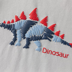 Dave&Bella Toddler Boys Purple/Blue Dinosaur Long Sleeve Lightweight Cotton T-shirt Tops