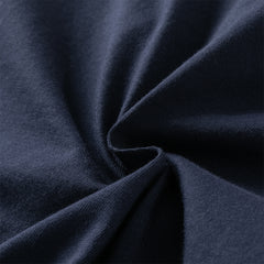 Dave&Bella Toddler Boys Navy Blue Formal Long Sleeve Cotton Polos