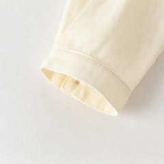 Dave&Bella Toddler Boys Purple/Apricot Long Sleeve Formal Breathable Cotton Shirt Tops