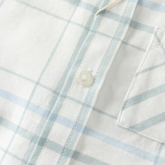 Dave&Bella Toddler Boys Green Plaid Playful Dinosaur Long Sleeve Soft Cotton Shirts