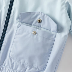 Dave&Bella Toddler Boys Cool Blue Outwear Hooded Casual Jackets