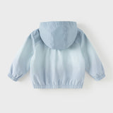 Dave&Bella Toddler Boys Cool Blue Outwear Hooded Casual Jackets