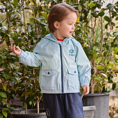 Dave&Bella Toddler Boys Cool Blue Outwear Hooded Casual Jackets