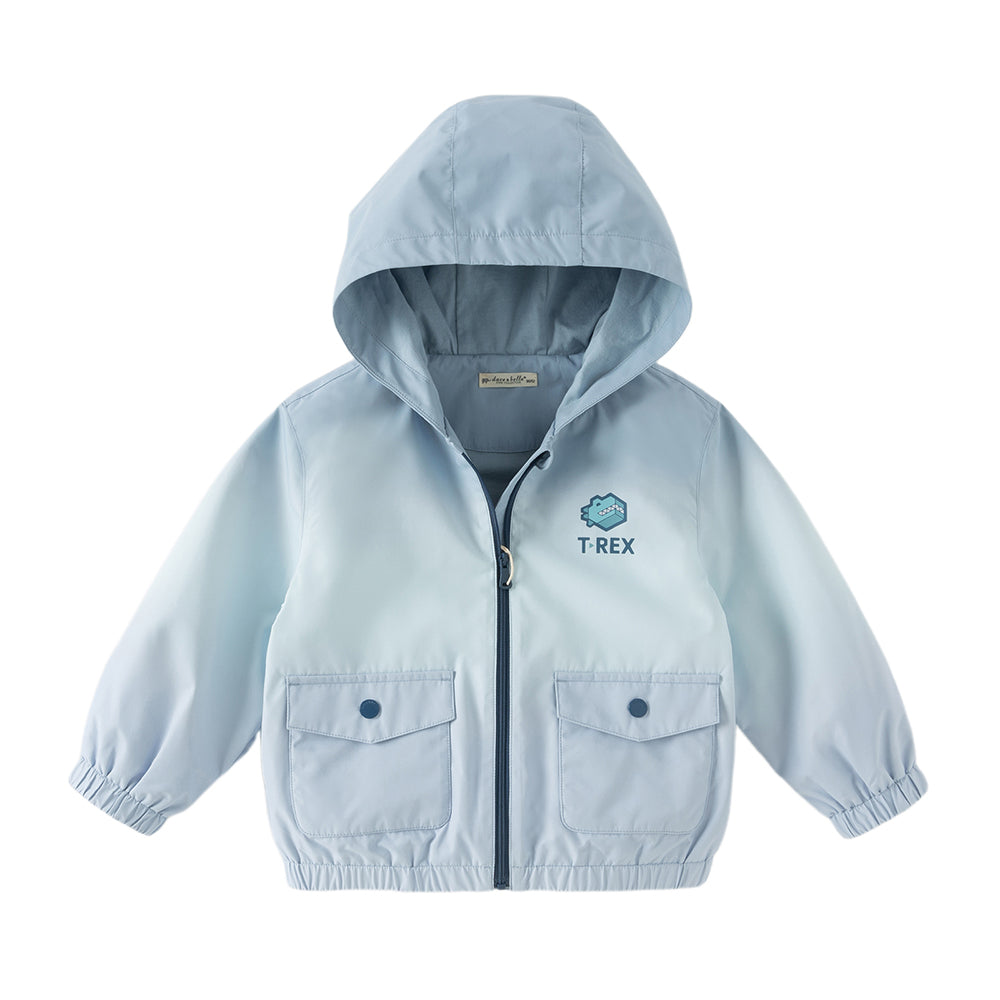 Dave&Bella Toddler Boys Cool Blue Outwear Hooded Casual Jackets