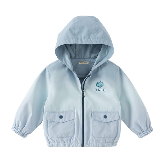 Dave&Bella Toddler Boys Cool Blue Outwear Hooded Casual Jackets