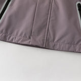 Dave&Bella Kids Boys Purple Yellow Outdoor Waterproof Hooded Lightweight Jackets