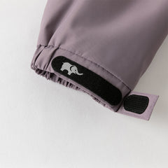 Dave&Bella Kids Boys Purple Yellow Outdoor Waterproof Hooded Lightweight Jackets