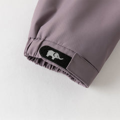 Dave&Bella Kids Boys Purple Yellow Outdoor Waterproof Hooded Lightweight Jackets