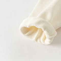 Dave&Bella Toddler Boys Beige/Blue Playful Print Versatile Casual Sweatshirts